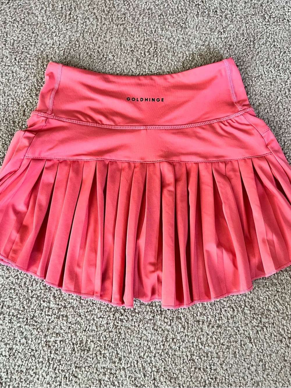 GoldHinge Pink Preppy Pleated Tennis Skort Athletic Althleisure